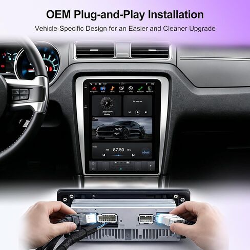 12.1 Inch Touch Screen for Ford Mustang 2010 2012 2013 2014 Radio Android Car Stereo with Wireless Carplay & Android Auto Support OEM Camera+WiFi+GPS+FM/AM+BT+DSP (PX6 Hexa Core 4+64GB) in Saudi Arabia