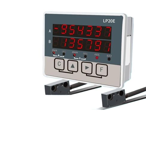 1pcs LP20E Digital Display DRO Scale - 2 Axis Magnetic Sensor Tape Encoder Transducer(LP20E 3M Set) in Kuwait