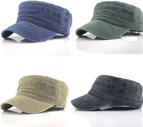 Army Cap Classic Adjustable Men's Sun Male Vintage Unisex Polyester Outdoor Sports Casual Sun Hat(Army Green) in Saudi Arabia