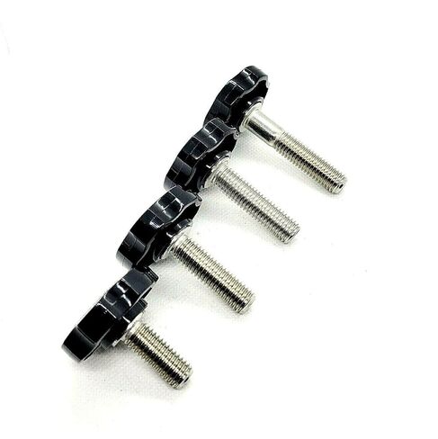 M6 x 16mm لقط الإبهام برغي T البراغي مع فراشة حمراء المحملة الجناح مقبض 4 حزمة in Kuwait