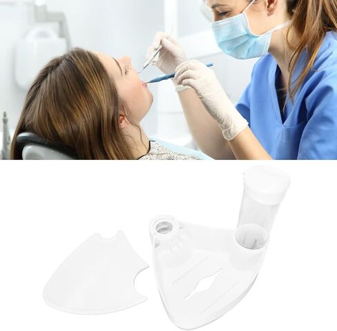 3-in-1 Chair Accessory: Cup Storage Holder with Disposable Cup, Tissue Box, and Thickened Scaler Tray Parts, Stable and Scratch-Resistant, for 1.8-in Chair Column in Kuwait