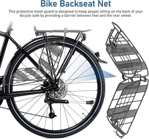 Milisten Bicycle Rear Protective Mesh Screen Easy to Install Dress Guard for Bike Lightweight and Wheel Protector Compatible Road and Mountain Bikes Prevents Clothing from Getting Caught in Kuwait