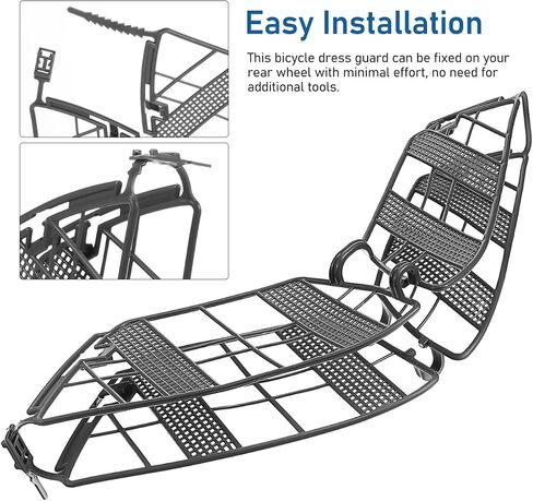 Milisten Bicycle Rear Protective Mesh Screen Easy to Install Dress Guard for Bike Lightweight and Wheel Protector Compatible Road and Mountain Bikes Prevents Clothing from Getting Caught in Kuwait