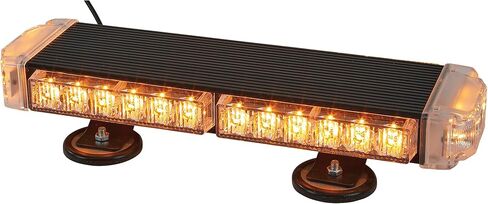 Strongway Slim LED Warning Light Bar with Magnetic Base, 15in., 30 Watts, Clear Lens in Kuwait