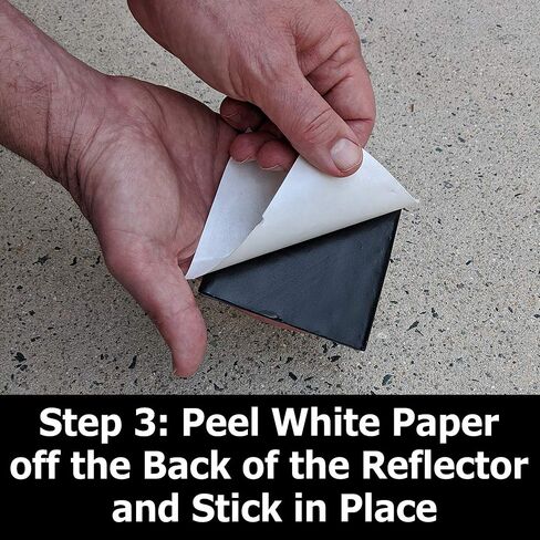 علامة الطريق العاكسة الحمراء Peel-N-Stick (عبوتان) - علامات الرصيف الحمراء - علامة الطريق العاكسة الحمراء in Kuwait