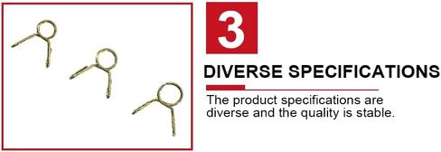120Pcs Zinc Plated Spring Hose Clamps Set, 9 Sizes Pipe Hose Fastening Clips for Water Tubing in Kuwait