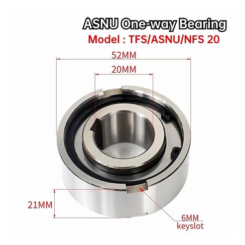 1 قطعة ASNU25 NFS25 TFS25 25X62X24 ملليمتر أحادي الاتجاه تحمل مخلب الاختيار مع Keyway in Kuwait