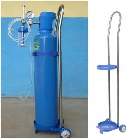 with Wheels, Stainless Steel Cylinder for School/Factory/Labs, Fixed Rack Height 31.5 to 43.3 Inches in Kuwait