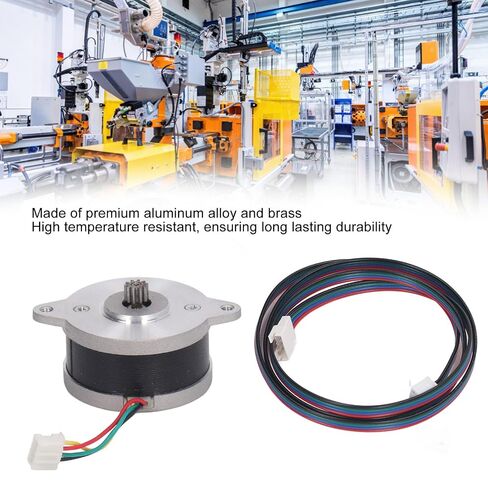 Topyond Pancake Nema 14 Stepper Motor مع كابل تمديد، Nema14 Φ36.4mm*17.5mm Extruder Stepper Motor، متوافق مع Orbitor/Sherpa Extruders in Kuwait