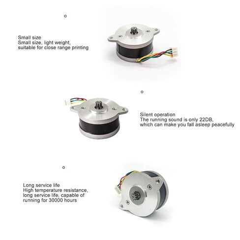 Topyond Pancake Nema 14 Stepper Motor مع كابل تمديد، Nema14 Φ36.4mm*17.5mm Extruder Stepper Motor، متوافق مع Orbitor/Sherpa Extruders in Kuwait