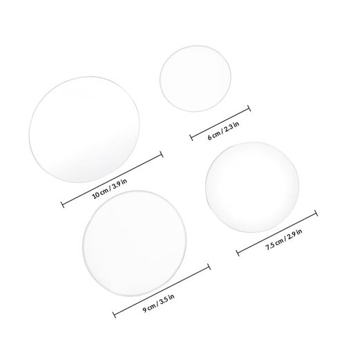 minkissy 4pcs Thickened Watch Glass Evaporating Dish Covers Chemistry Laboratory Glass Equipment 60mm 75mm 90mm 100mm for School and Scientific Use in Kuwait