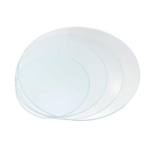 4pcs Laboratory Thickened Watch Glass Evaporating Dish Covers Set 60mm 75mm 90mm 100mm High Temperature Resistant Chemistry Glassware for School and Home Use in Kuwait
