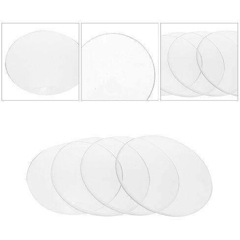 ULTECHNOVO 10pcs 50mm Laboratory Watch Glass Set for Chemical Experiment Evaporating Dish School Lab Use Sturdy Glassware in Kuwait