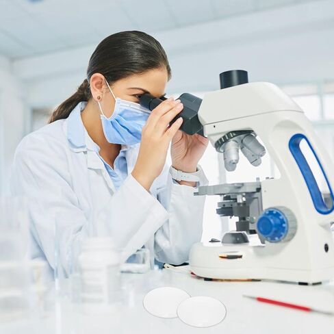 مجموعة زجاج ساعة مختبر دائرية 10 قطع 90 مم من Healifty للتجارب الكيميائية، طبق تبخير أداة تعليمية، معدات مختبر العلوم المدرسية in Kuwait