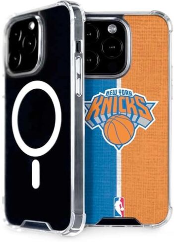 حافظة هاتف Skinit متوافقة مع MagSafe iPhone 13 Pro - تصميم قماشي مرخص رسميًا من NBA New York Knicks in Kuwait