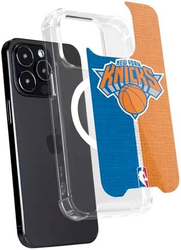 حافظة هاتف Skinit متوافقة مع MagSafe iPhone 13 Pro - تصميم قماشي مرخص رسميًا من NBA New York Knicks in Kuwait
