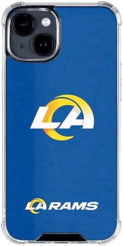 حافظة هاتف Skinit الشفافة متوافقة مع iPhone 15 - تصميم مرخص رسميًا من NFL Los Angeles Rams in Kuwait