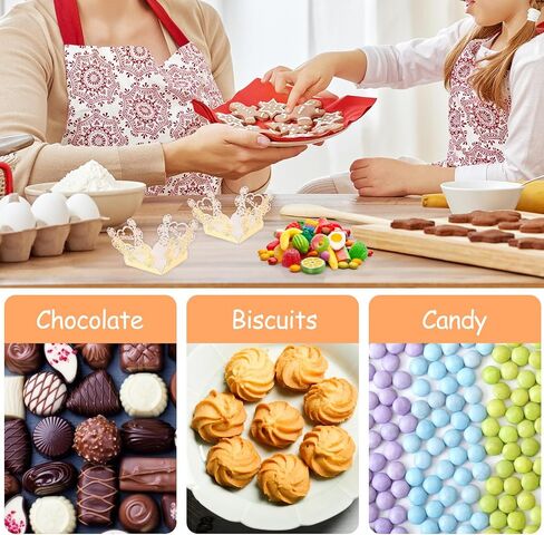 Ipetboom Truffle Wrappers - 50pcs 3.5cm/1.38in Chocolate Paper Candy Cups, Gold Square Rose Truffle Dessert Liners, Small Flared Paper Baking Cups for Muffins Mini Snacks in Kuwait