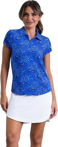 IBKUL Athleisure Wear Sun Protective UPF 50+ Icefil Cooling-Yun Tulip Sleeve Top in Kuwait