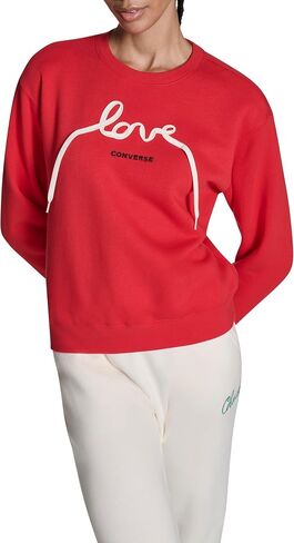 Converse womens Love Laces Crewneck Sweatshirt in Kuwait