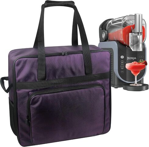 Carrying Bag for Ninja SLUSHi Slushie Machine,Portable Outdoor Travel Tote Storage Bag with Large Accessory Pocket, Frozen Drink Maker Bag for Outdoor Travel and Storage,68oz 72oz 88oz (Purple) in Kuwait
