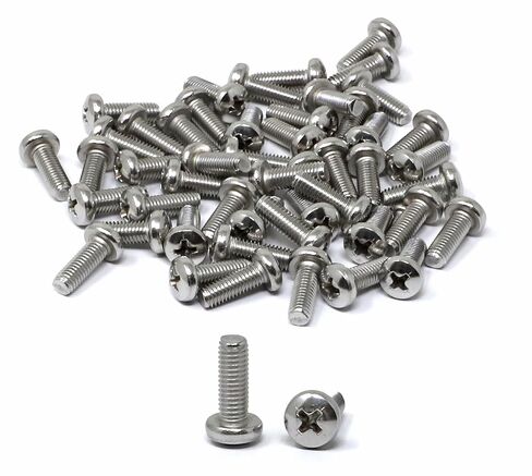 Iexcell 100 قطعة M4 x 8 مللي متر درجة الخيط 0.7 مللي متر من الفولاذ المقاوم للصدأ 304 فيليبس محرك عموم مسامير الرأس مجموعة مسامير in Kuwait