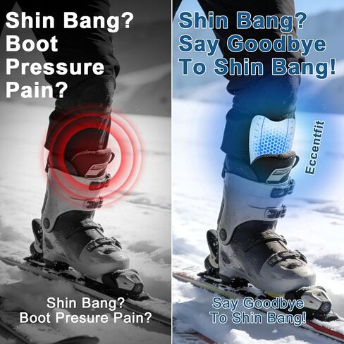 Gel Shin Guards, Soft Impact Absorbing Shin Protection Pads with Compression Sleeves for Soccer, Football, Skiing, Cycling, MTB, Lightweight Shin Guard Gear for Youth & Adults in Kuwait