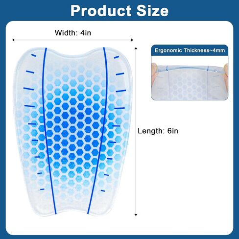 Gel Shin Guards, Soft Impact Absorbing Shin Protection Pads with Compression Sleeves for Soccer, Football, Skiing, Cycling, MTB, Lightweight Shin Guard Gear for Youth & Adults in Kuwait