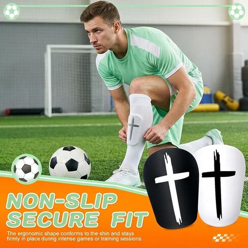 Mini Shin Guards, 2 Pairs Small Shin Pads for Youth Soccer Players and Adult Athletes, Lightweight Leg Protection for Indoor Football Training and Multi-Sport Use, Compact 9x6 Inch Size in Kuwait