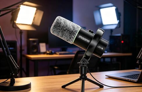 LEFXMOPHY PD200W Pop Filter for MAONO PD200W PD200XS PD200X Microphone Replacement APD200+WS Windscreen Windscreen Mic Foam Cover in Kuwait