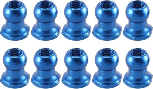 Rc Accessories for Tamiya 10pcs 53640 5mm Aluminum Alloy Ball Head Nut RC Car Upgrades Parts Accessories in Kuwait