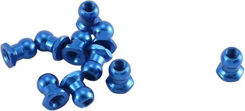Rc Accessories for Tamiya 10pcs 53640 5mm Aluminum Alloy Ball Head Nut RC Car Upgrades Parts Accessories in Kuwait