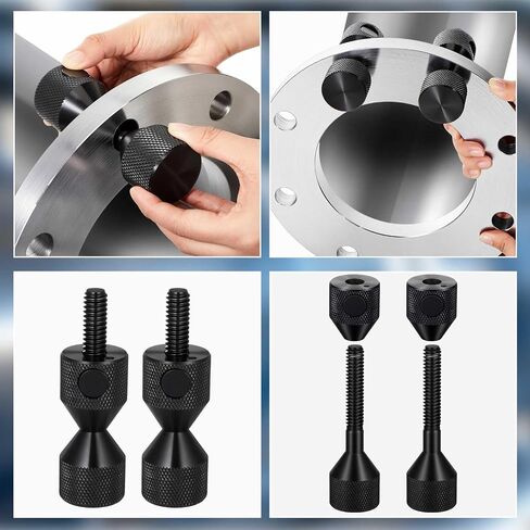 Kingdder 2 Pcs Push Button Carbon Steel Flange Two Hole Pins Double Hole Alignment Pins, Quick Release and Installation (for 5/8" to 1-7/8" Holes) in Saudi Arabia