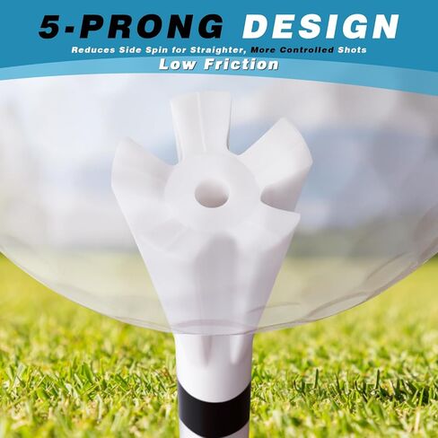 Professional Plastic Golf Tees 160 Pack (3-1/4" or 2-3/4" 100 Pack & 1-1/2" 60 Pack), Reduces Friction & Side Spin, Enhanced Durability & Stability in Kuwait