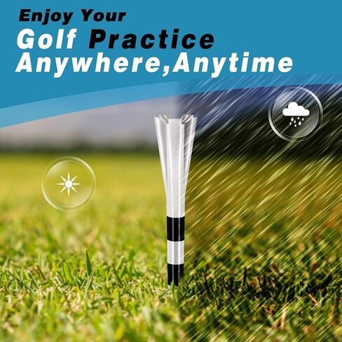 Professional Plastic Golf Tees 160 Pack (3-1/4" or 2-3/4" 100 Pack & 1-1/2" 60 Pack), Reduces Friction & Side Spin, Enhanced Durability & Stability in Kuwait