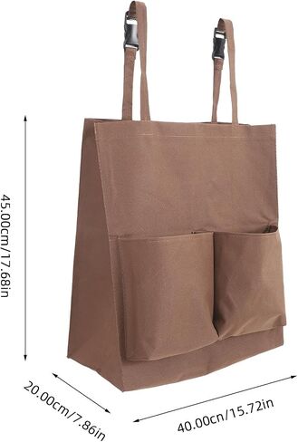 Janitorial Cart Bag Replacement with Straps 17.71X15.74X7.87In Durable Cloth Cleaning Tote for Janitorial Cart Utility Trash Collection and Housekeeping Supplies in Kuwait