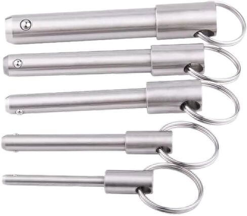 Locking Pins,1pc VCN115 Stainless Steel Quick Release Pin, Ball Head Fastening Pin Accessories, VCN115-12-55mm (Color : Model - Dia. - Length, Size : VCN115-10-55mm) in Kuwait