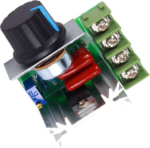 AC Motor Speed Controller, 2000W High Power Bi-Directional, SCR Voltage Regulator, Adjustable Output 50V-220V, for Electric Stove, Water Heater, Lighting Dimmer, Small Motors, Home in Kuwait