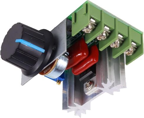 AC Motor Speed Controller, 2000W High Power Bi-Directional, SCR Voltage Regulator, Adjustable Output 50V-220V, for Electric Stove, Water Heater, Lighting Dimmer, Small Motors, Home in Kuwait