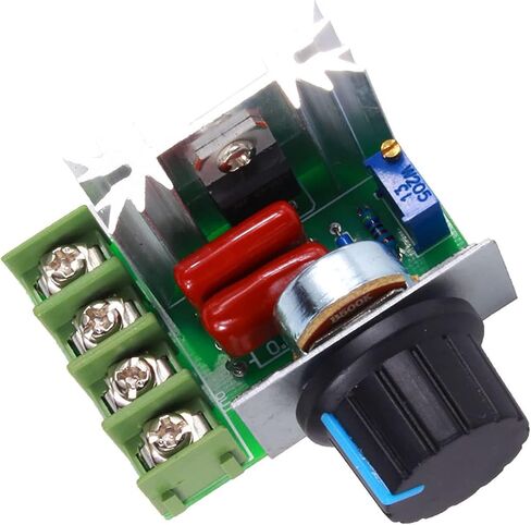 AC Motor Speed Controller, 2000W High Power Bi-Directional, SCR Voltage Regulator, Adjustable Output 50V-220V, for Electric Stove, Water Heater, Lighting Dimmer, Small Motors, Home in Kuwait