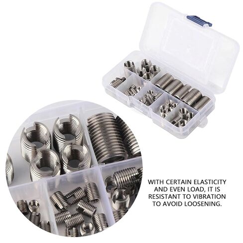 50Pcs Threaded Inserts Nuts Assortment Kit, Zinc Alloy Wood Furniture Inserts, Multi-Size M4/M5/M6/M8 with Organizer Box in Kuwait