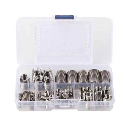 50Pcs Threaded Inserts Nuts Assortment Kit, Zinc Alloy Wood Furniture Inserts, Multi-Size M4/M5/M6/M8 with Organizer Box in Kuwait