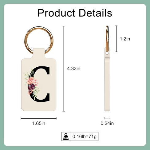 Letter A-Z Strong Magnetic Purse Holder, Stylish Floral Design Handbag Hanger for Women - Stocking Stuffer, Suitable for Table Tops Metal Wall Door Hinge Frame Shopping Cart in Saudi Arabia