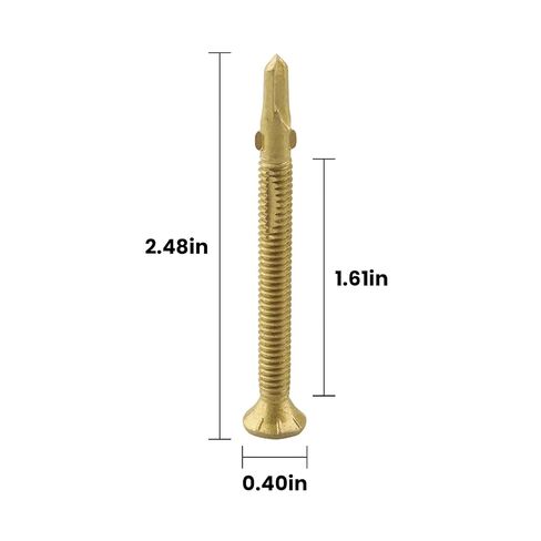 #12x2-1/2 مخرطة Tek Torx/Star Head ذاتية الحفر من الخشب T-25 Torx برغي رأس Tek ذاتية الحفر إلى مسامير معدنية للأسطح المسطحة أو المقطورات أو لتثبيت الخشب على الفولاذ - 50 قطعة in Kuwait
