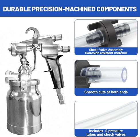 0297051 مجموعة صمامات الفحص لـ Titan Maxum II، Wagner، Spraytech، مسدس رش Capspray HVLP، منع التدفق الخلفي، إصلاح التسرب، استعادة ضغط الرش - عبوتان in Kuwait