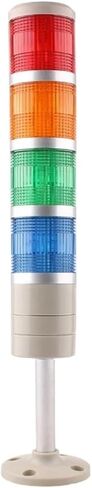 4 طبقة 12 فولت 24 فولت 110 فولت 220 فولت LED برج صناعي إشارة تحذير ضوء LGP-205/505 مؤشر ضوء وماض ثابت LED (ضوء ثابت 12 فولت) in Kuwait