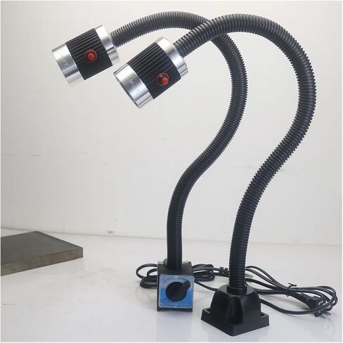 Led Machine Tool Work Lamp Lathe Long Gooseneck Workshop Working Lights Magnetic Screw Base Super Bright Industrial Lamp(Clip Base,3W) in Kuwait