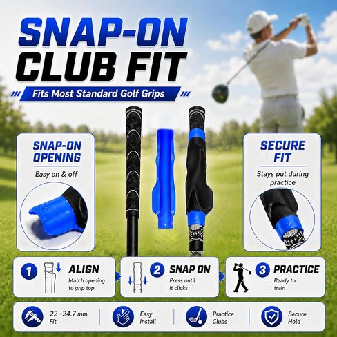 Golf Grip Trainer Fix Club for Right Hand Training Molded Aid Putter Practice Swing Gadgets Snap on Professional Accessories Ergonomic Clip on Attachment Master Posture Corrector Golfers in Saudi Arabia