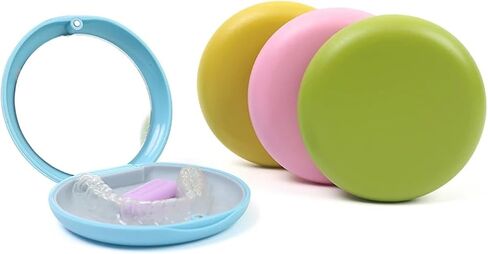 3pcs Secure Lock Denture Box, Compact Travel Container For Aligners, Retainers And False Teeth in Kuwait