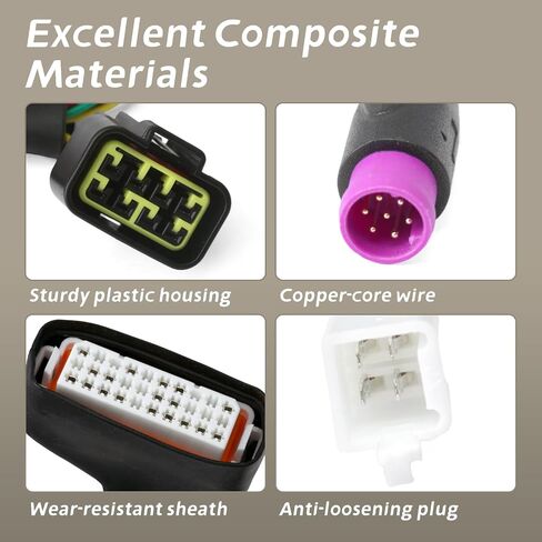 Ebike Controller Main Line Compatible with Tuttio Soleil01 Electric Dirt Bike with M Function Key Display, Controller Wire Harness Assembly in Kuwait